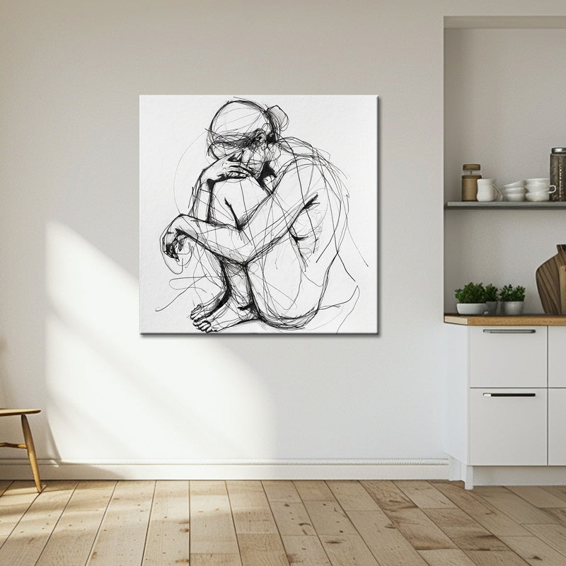 Vrouw schets