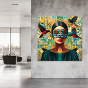 Frau im Mosaik III