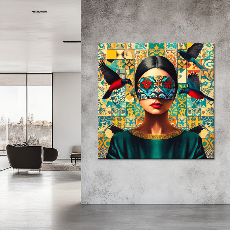 Frau im Mosaik III