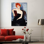 Junge Rothaarige im Abendkleid – Amedeo Modigliani