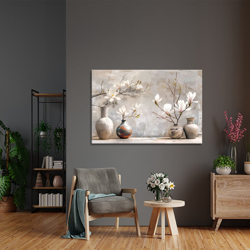 Bloemen en vaas