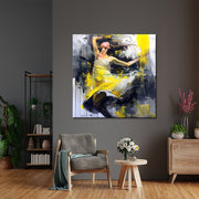 Vrouw in abstract