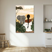 Frau mit Elefant II