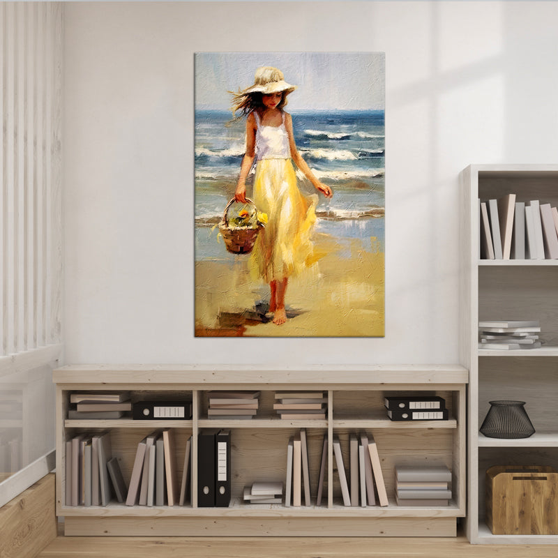 Lady on the beach