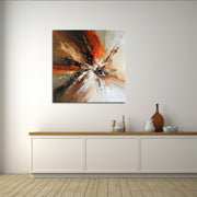 Abstract met warme kleuren