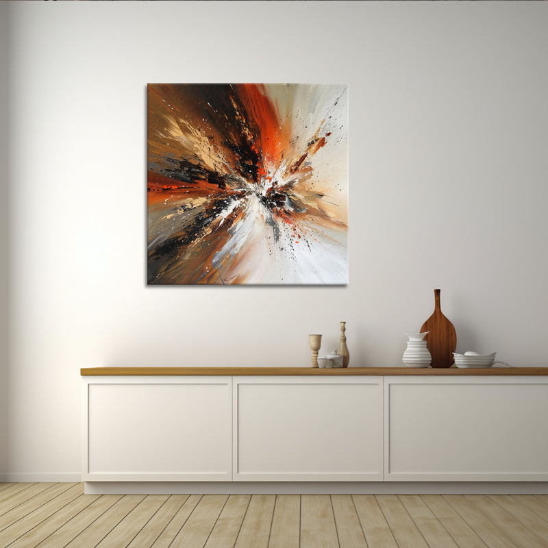 Abstract met warme kleuren