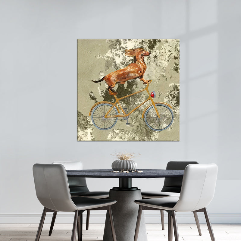 Acrobat op fiets