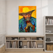 De boer schilderij van Vincent van Gogh