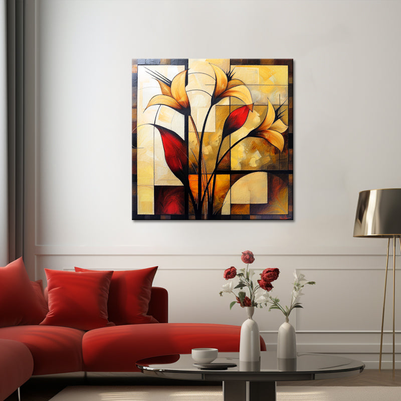 Kunst Abstrakte Blumen II