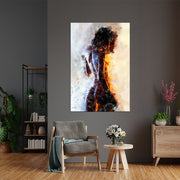 Naked woman schilderij