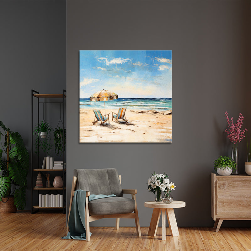 2 Stühle am Strand