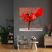 The lady in red