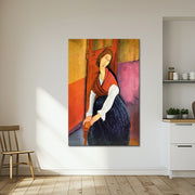 Jeanne Hebuterne in Red Shawl - Amedeo Modigliani