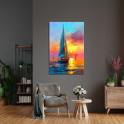Zeilboot Schilderij