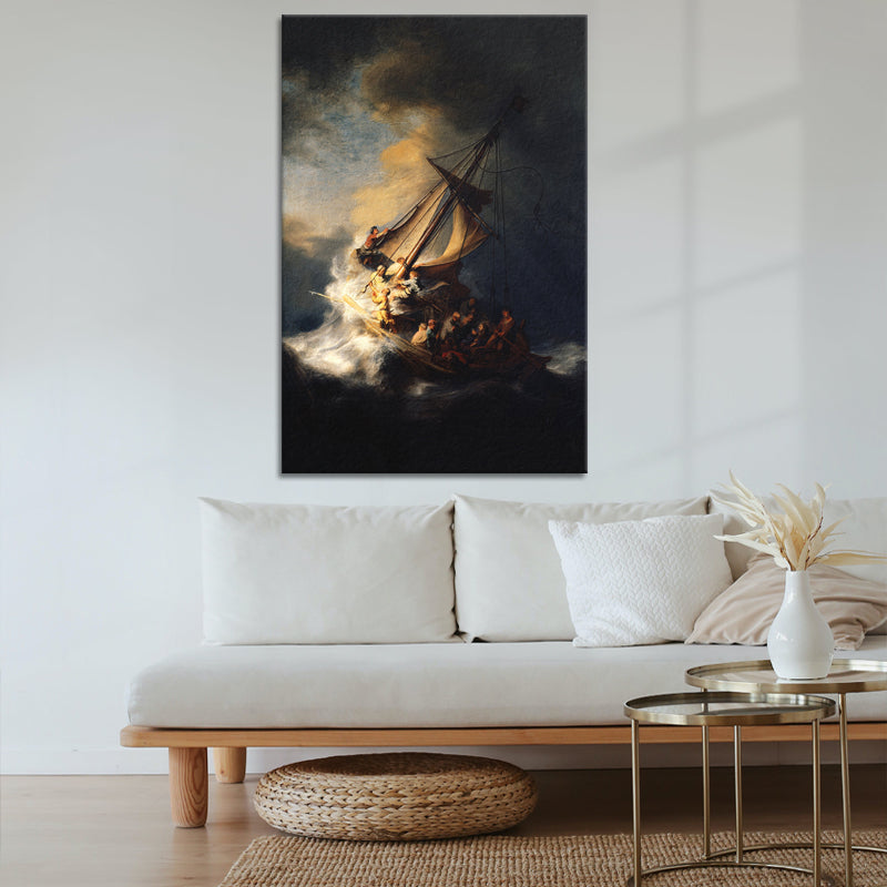 Christus in de storm op het meer van Galilea