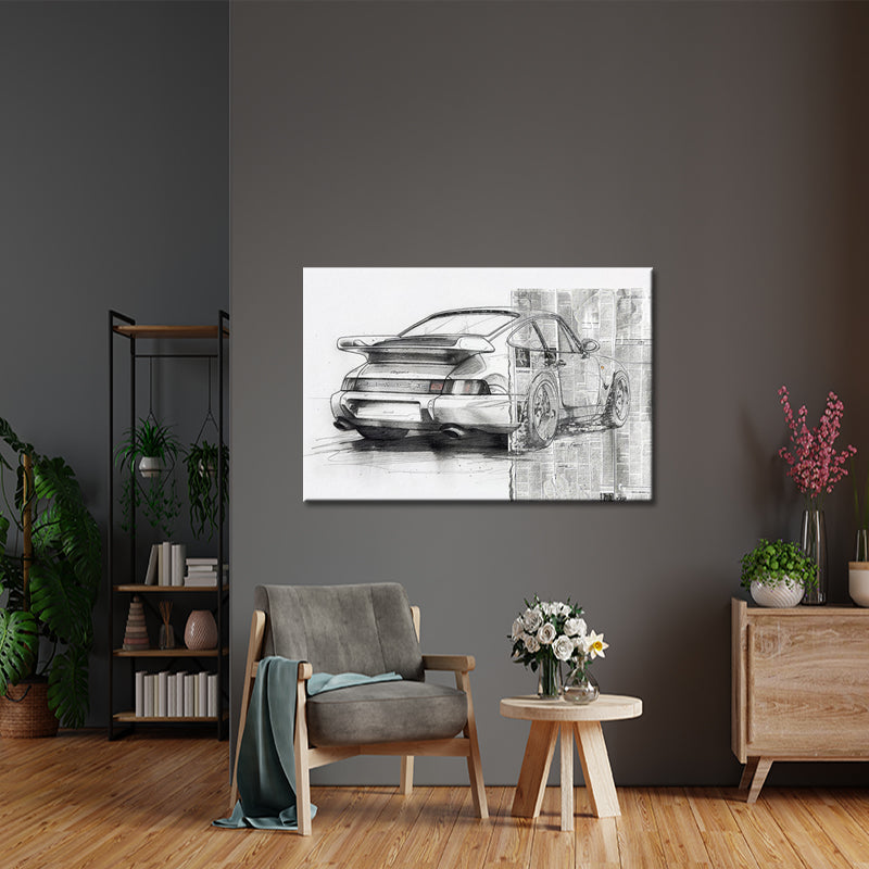 Schilderij Porsche 911