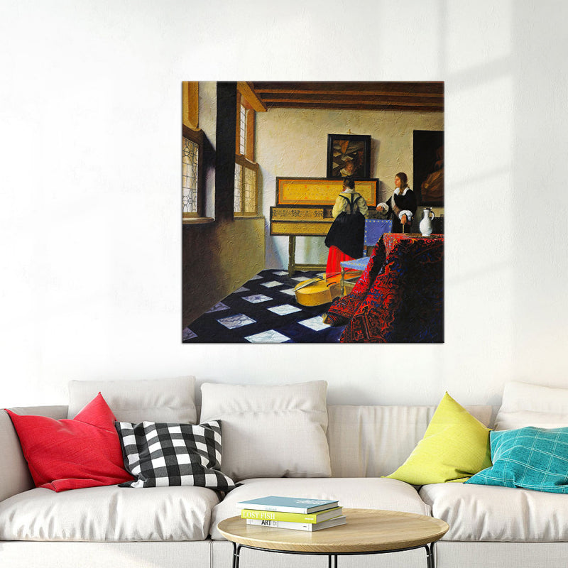 De muziekles - Johannes Vermeer