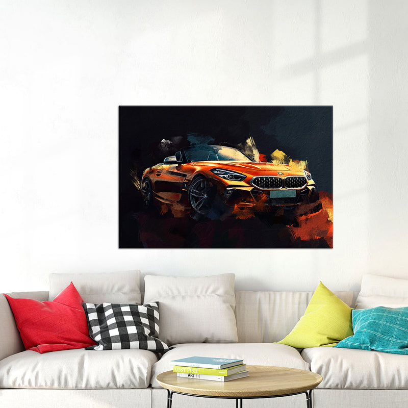 Bmw schilderij mixed