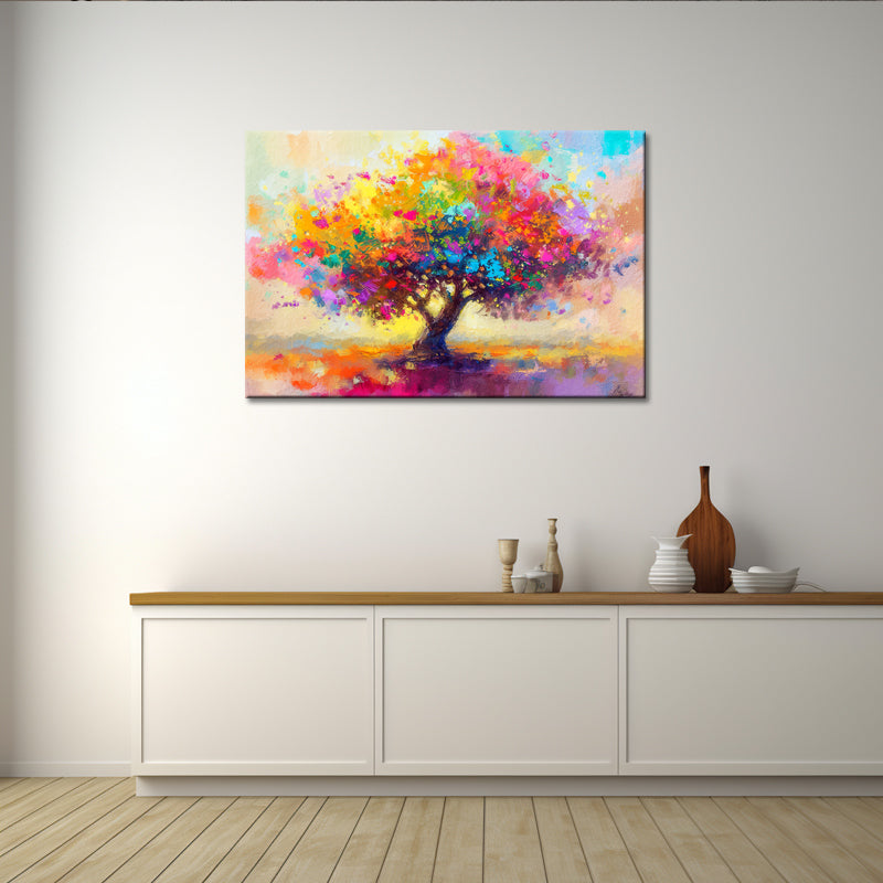 Gemälde Bunter Baum