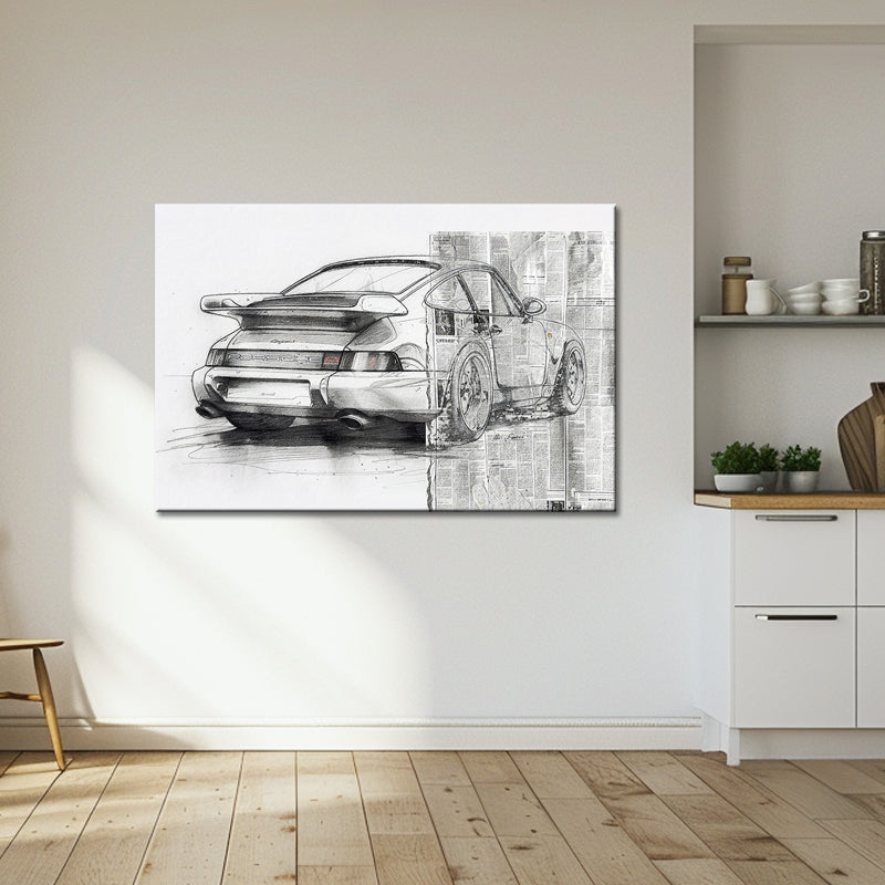 Schilderij Porsche 911