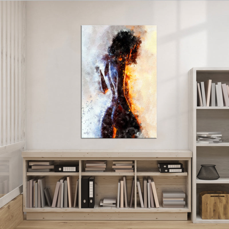 Naked woman schilderij
