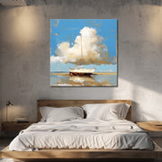 Zeilschip op strand