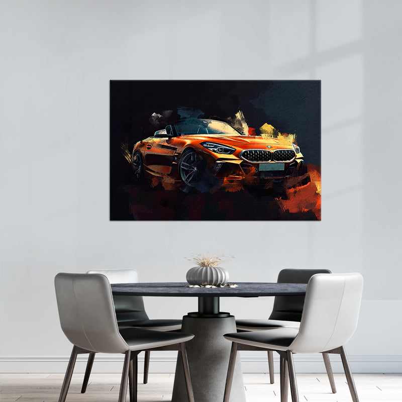 Bmw schilderij mixed