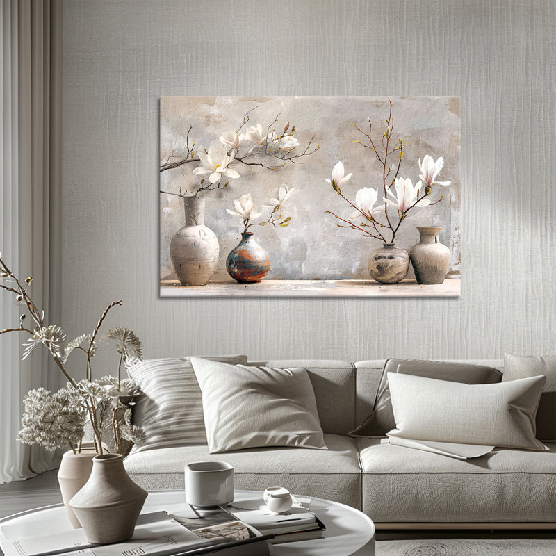 Bloemen en vaas
