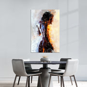 Naked woman schilderij