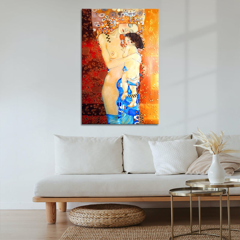 Moeder en kind - Gustav Klimt ( inspiratie)