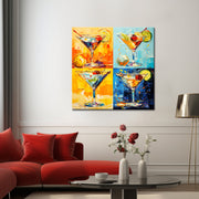 Cocktail canvas schilderij
