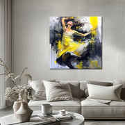 Vrouw in abstract