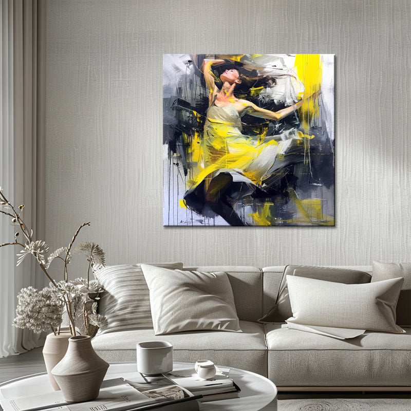 Vrouw in abstract