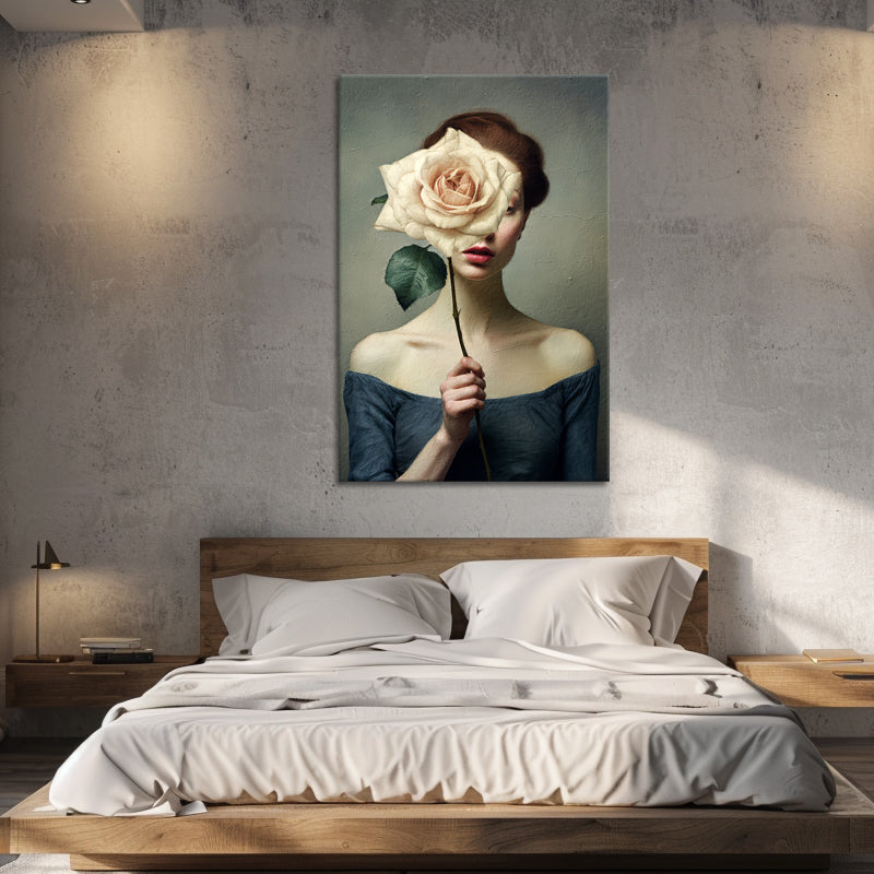 Die Frau mit der Blume