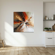 Abstract met warme kleuren