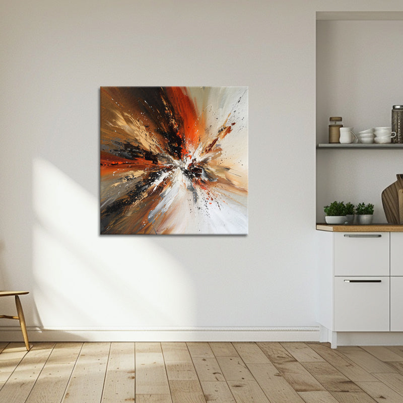 Abstract met warme kleuren