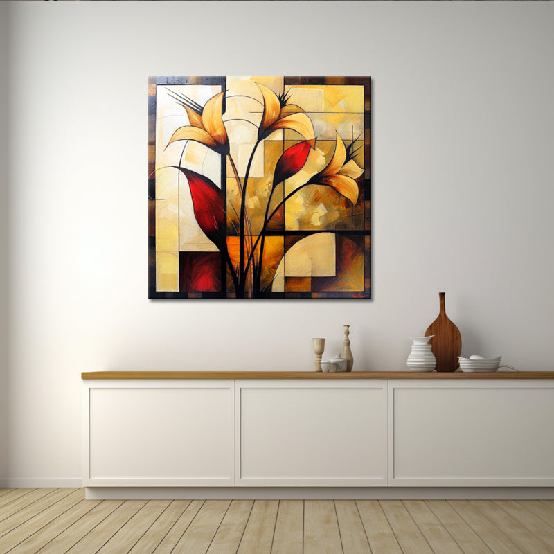 Kunst Abstrakte Blumen II