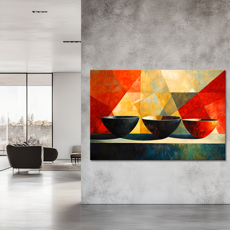 Drie decoratieve potten II