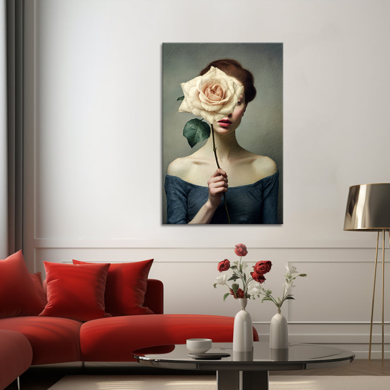 Die Frau mit der Blume