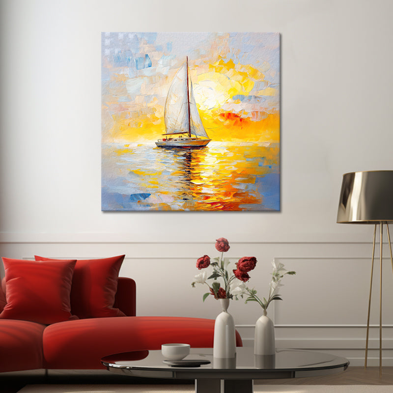 Zeilboot bij Zonsondergang II