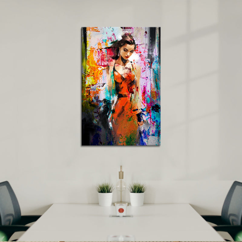 Schilderij mooie vrouw