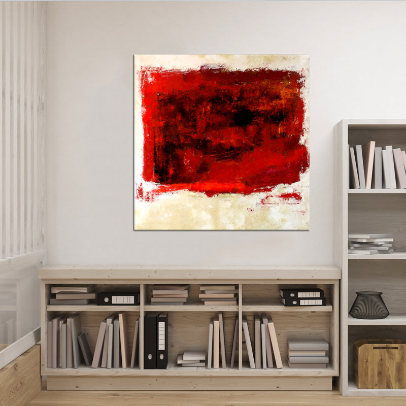 Abstraktes Gemälde Rot
