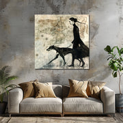 Vrouw met een hond