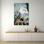 Paleis van Amsterdam met exotische vogels - Melchior d'Hondecoeter