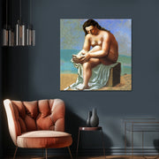 Akt, sich den Fuß abtrocknend - Picasso