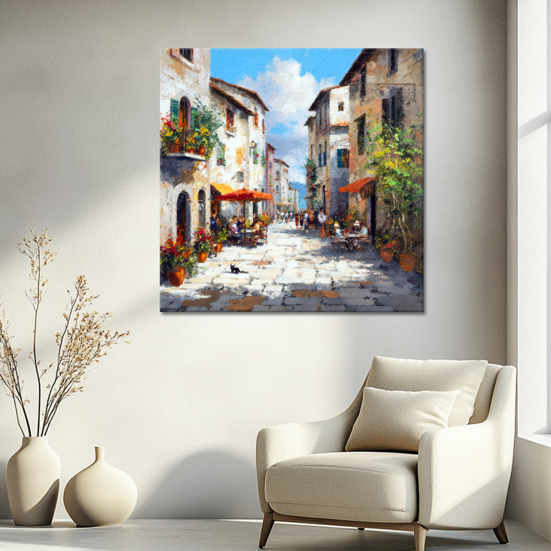 Italiaans dorp kunstwerk