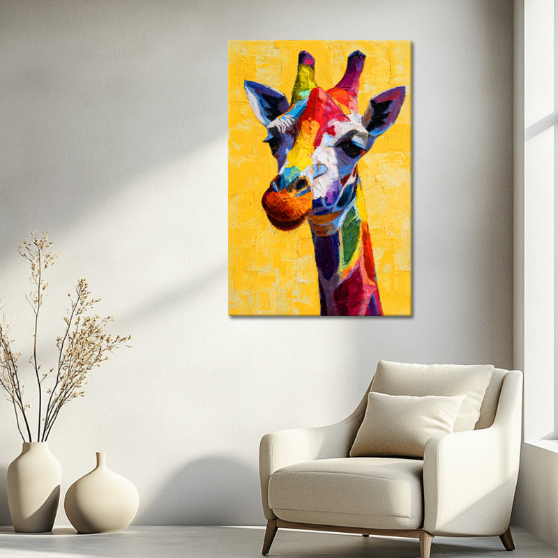 Giraffe in kleur