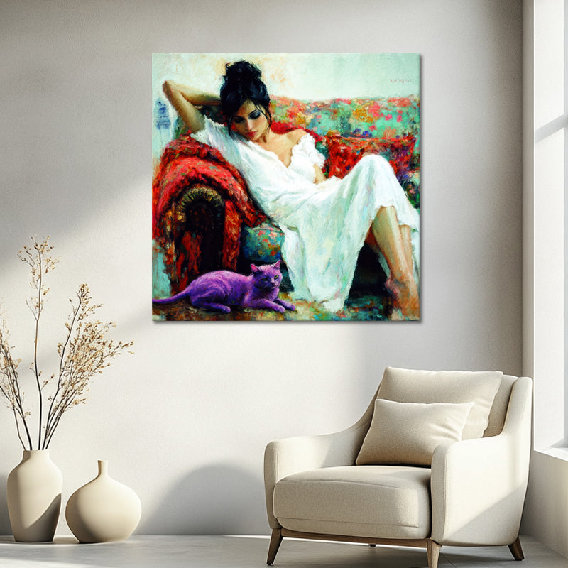 Vrouw in bohemian stijl