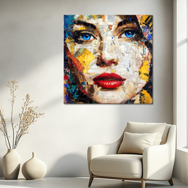Vouwgezicht – Mixed Media