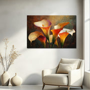 Warme Calla-Lilien